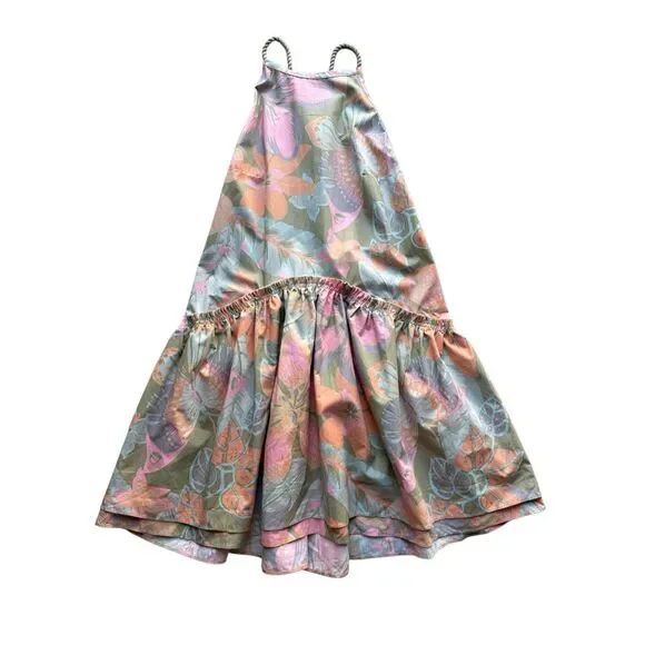 Free People Deserted Island Mini Dress In Rainforest Combo Size S - Picture 8 of 13